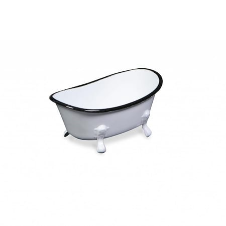 Palacedesigns Petite Bathtub Decorative Sculpture, White PA2627869